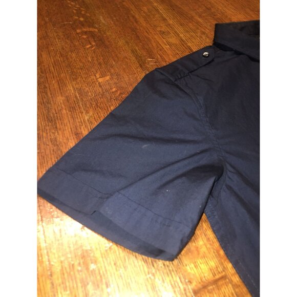 Sean John Men's Navy Short Sleeve Button-Up Shirt Size Medium - Picture 12 of 16